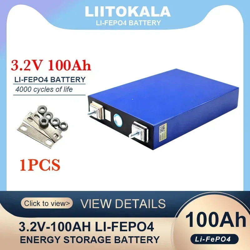 LiitoKala 3.2V 105ah 32ah LiFePO4 batterij Lithium-ijzerfosfa DIY 12V 24V Motorfiets Elektrische Auto Omvormer boot Batterijen: other