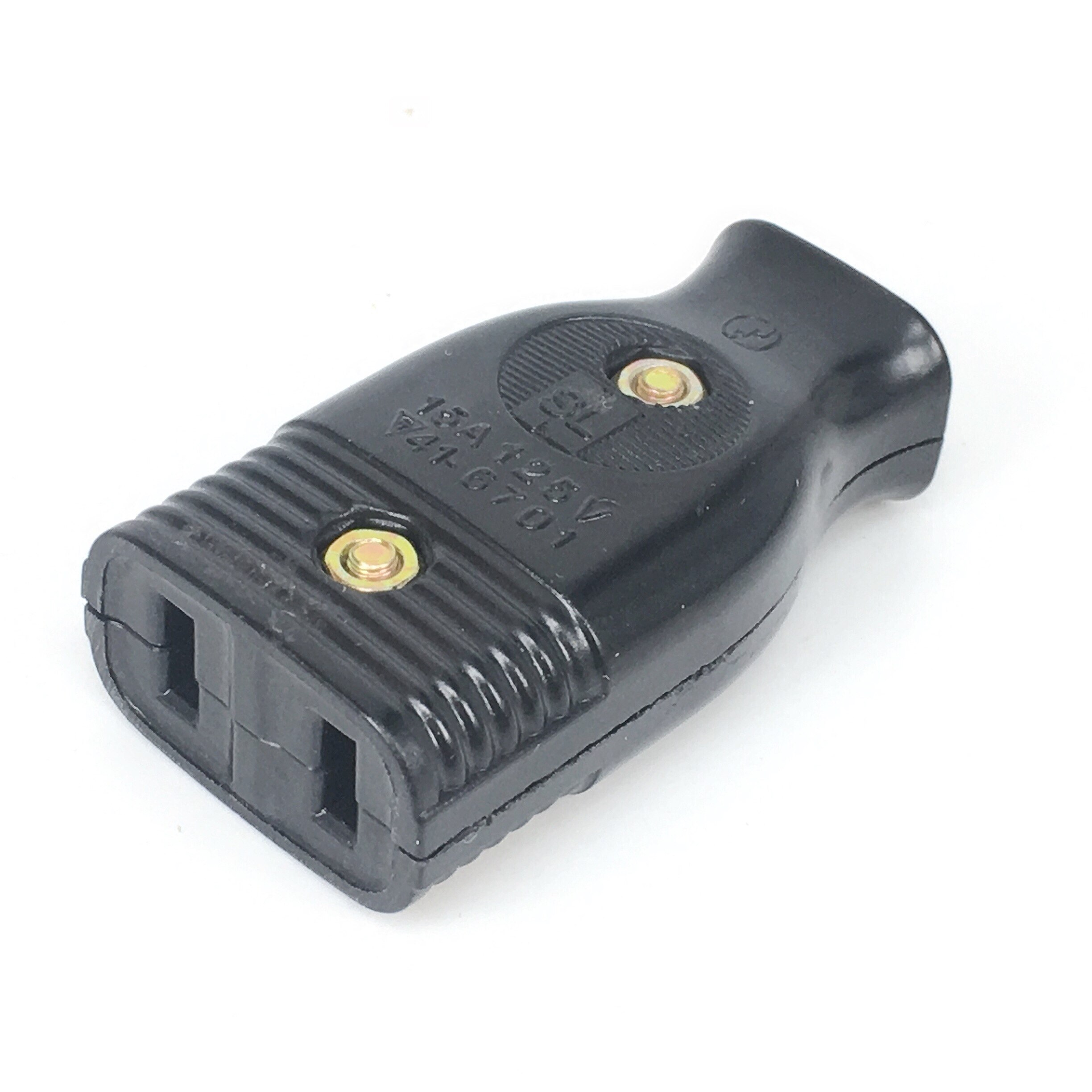 America 2 Pole 15A Male US Wiring Plug Adapter Female Socket Type A Power Strip Connector Japan Rewirable Cable Convert Plug: Black Female