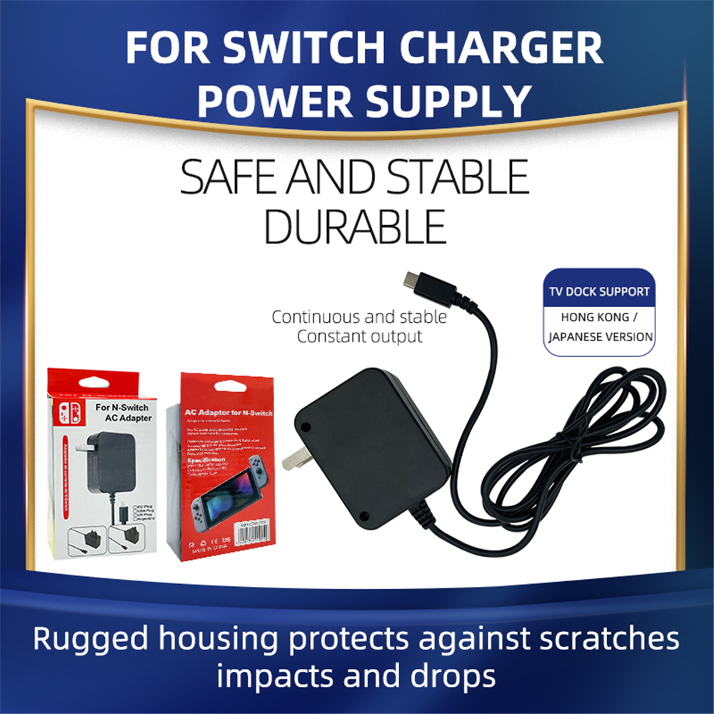 Ladegerät AC Adapter Netzteil 15V 2,6 EINE Schnelle Ladung Bausatz Für Schalter Dock/Schalter und Profi Regler unterstützung TV Modus