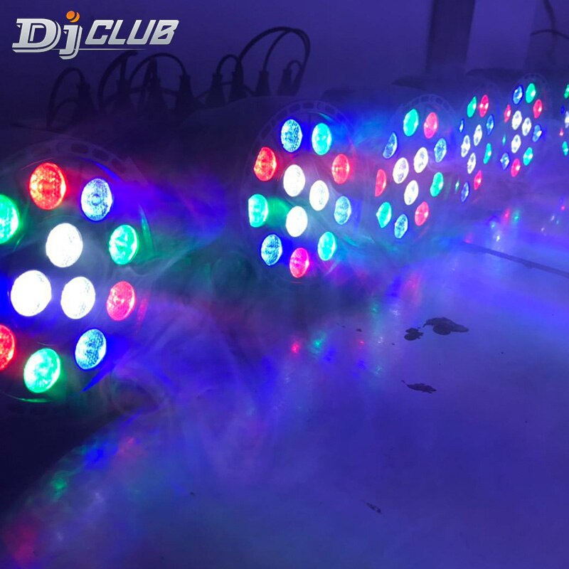 Dj Verlichting Mini Led Flat Par Met 3 Kleuren Disco Rgbw Lier Wassen Komen Op Voice Control Voor Home Party licht