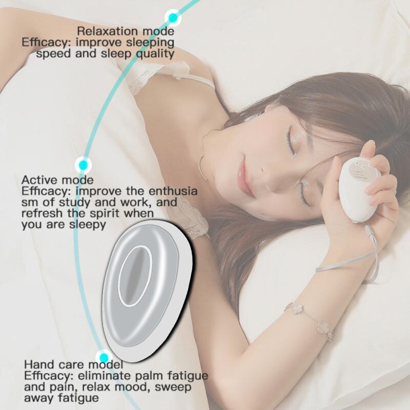 Microcurrent Sleep Aid Device Hand Holding Pressure Relief Instrument Fast Sleep Hypnosis Instrument Relax Massage