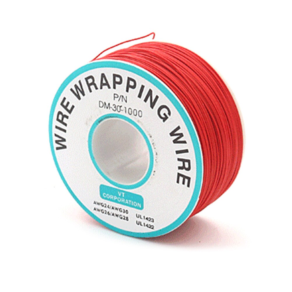 820 Feet 30AWG Air Line Tinned Copper Cable Roll For LCD Screen Single Driver Electronics-Salon Wrapping Wire PVC Insulation: Red
