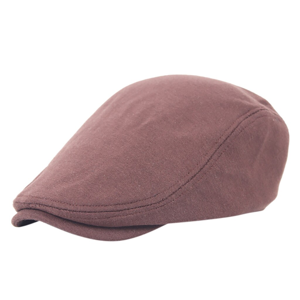 Casquette en coton pour hommes, chapeau de soleil, plat, casquette Gatsby, classique, Vintage, solide, béret, casquette de papa, visière d'été: Rouge