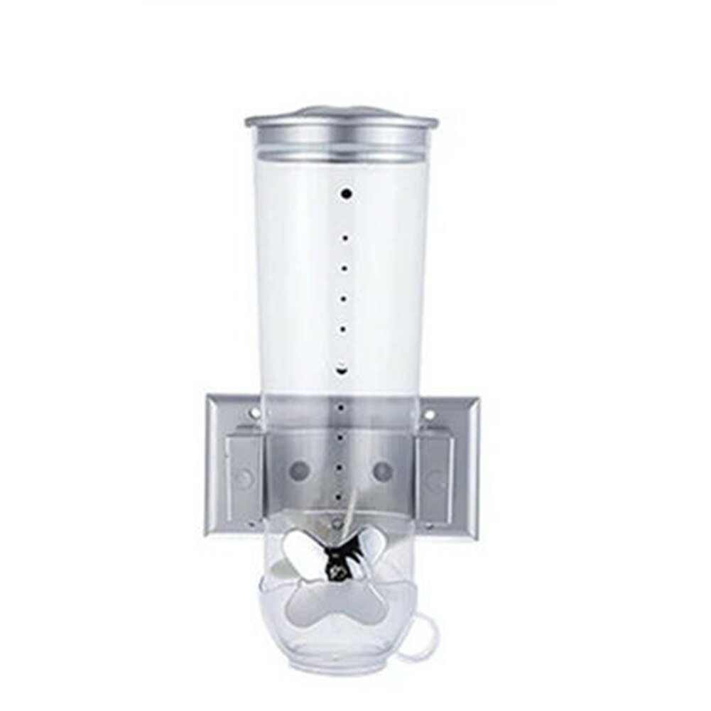 Wall Mounted Dry Food Cereal Dispenser Snack Grain Plastic Storage Container Kitchen FAS6: A