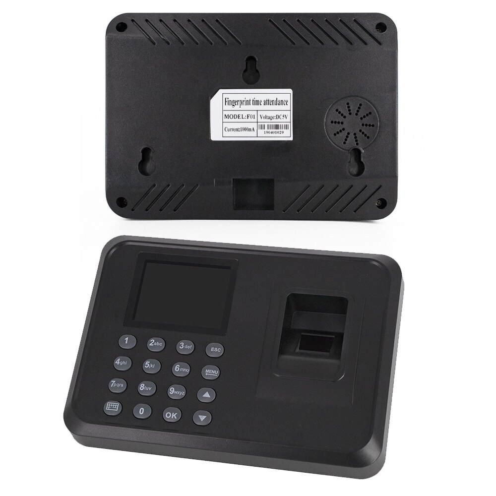 Multi-language Fingerprint Time Attendance System Clock Recorder Employee Recognition Recording Device Electronic Machine