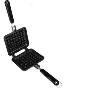 Herramientas para hornear, horno de Gas, molde para gofres de Metal, molde antiadherente para pastel, sartén para gofres de hierro Dunkin, molde agitador para Donuts, Mini gofrera: 1