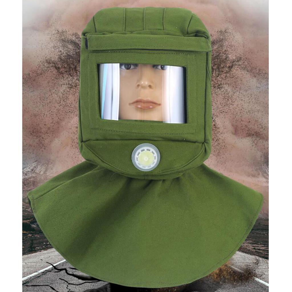 Labor Work Protection Sand Blasting Hood Large Viewing Vent for Mild Blasting Dust