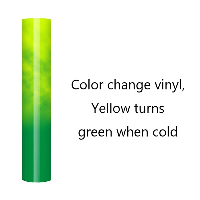 Color Changing Vinyl, 12InchX4Ft When Cold Change Adhesive Vinyl Roll Stickers