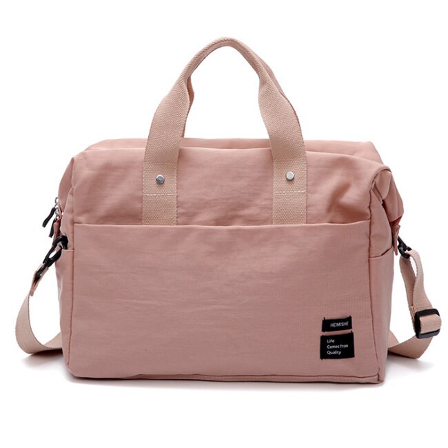 Rejsetaske rejsetasker håndbagage til mænd og kvinder rejse duffle bags totalisator store håndtasker duffel baggage organizer: Lyserød