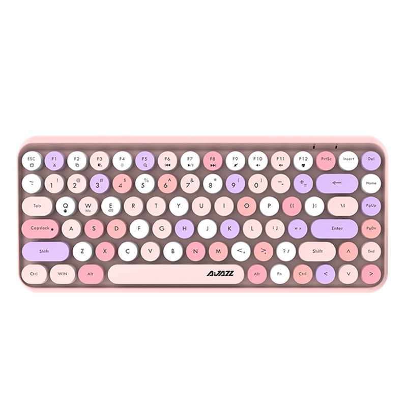 Ajazz 308I Draadloze Toetsenbord 18/84 Toetsen Ronde Keycap Bluetooth Toetsenbord Draagbare 2.4Ghz Numeriek Toetsenbord Voor Tablet Laptop Android