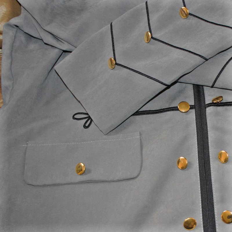 Veste Streetwear gothique pour hommes, manteau à boutons brodés, Costume uniforme à la , hauts de fête, veste d'extérieur, automne