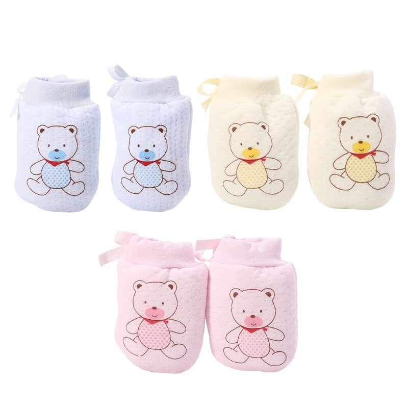 1Pairs Baby Anti Scratching Handschuhe Neugeborenen Schutz Gesicht Baumwolle Scratch Mittens Anti Scratch Mittens Weiche Handschuhe