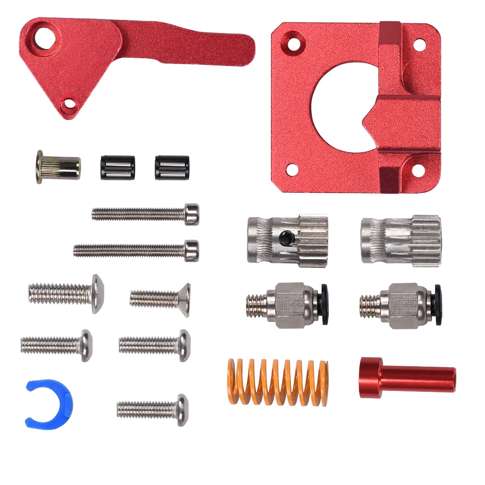 CR10S PRO Dual Gear Extruder Upgrade MK8 Extruder for Ender 3/5 CR10S PRO 1.75mm 3d Printer Parts Feed double pulley Extruder