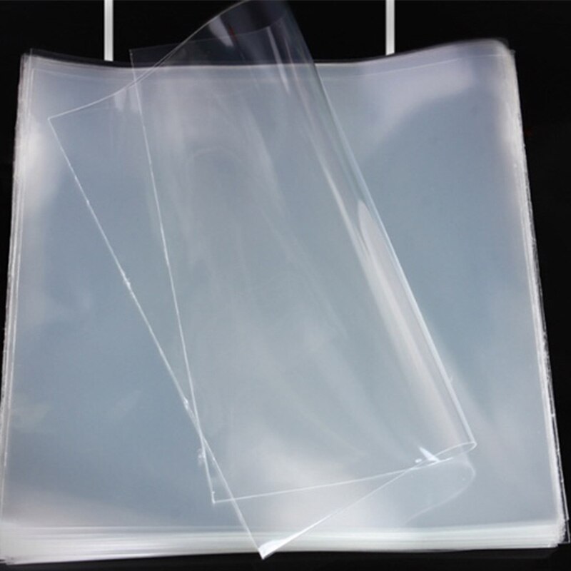 Nuovo 100Pcs LP borsa per dischi in vinile borsa esterna da 12 pollici custodia protettiva busta in plastica nera borsa per giacca in vinile