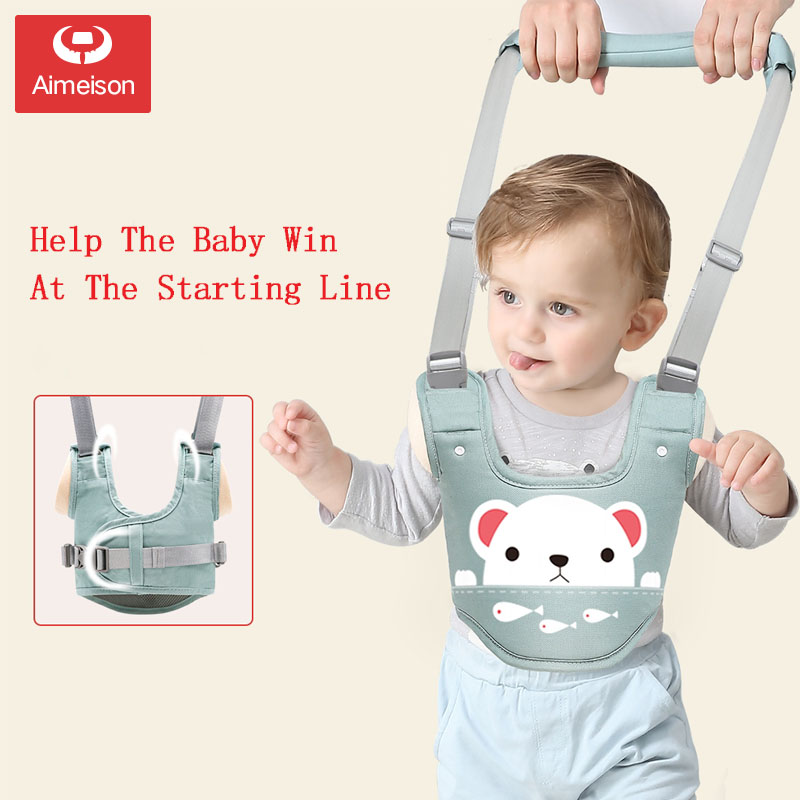 Baby Walker Helper Handheld Toddler Children Safe Walking Harness Belt Assistant Infant Kid Safe Harness AXBD003