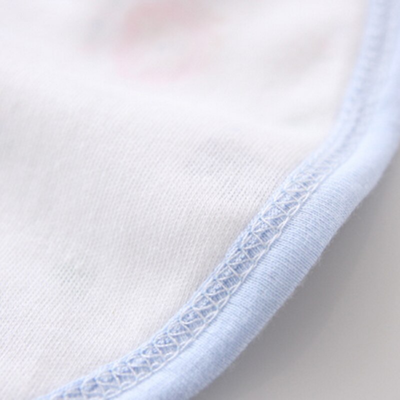 5Pcs Baby Katoen Mode Zachte Unisex Comfortabele Cartoon Patroon Slabbetjes Willekeurige Levering