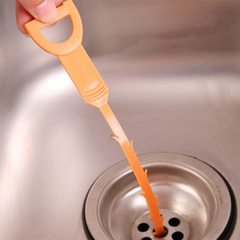 Sink Schoonmaken Haak Keuken Plastic Riool Baggeren Pijp Haar Sink Schoonmaken Tool Kleur Willekeurige