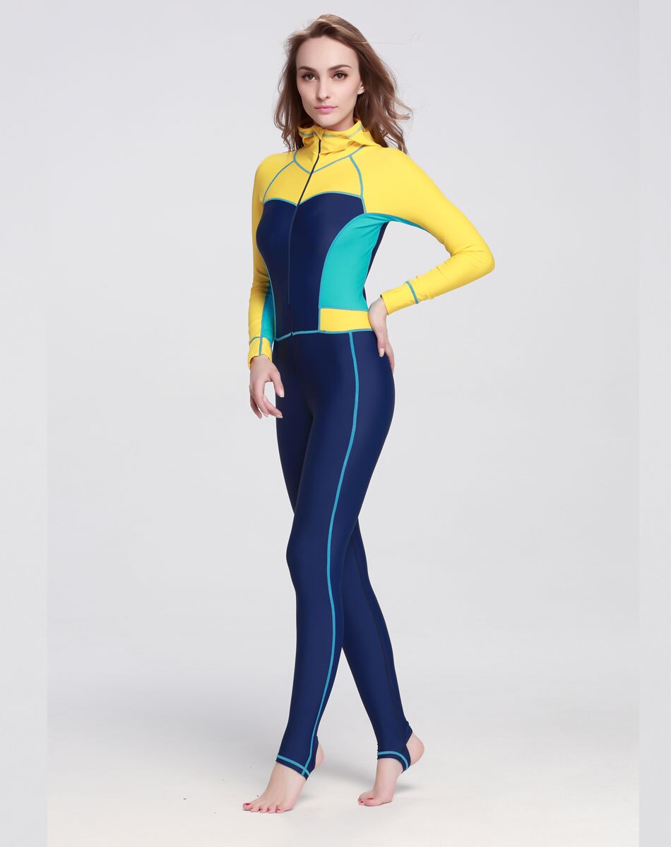 Vrouwen Lycra Duiken Huid UV Shield Dive Skin Body Pak Scuba Dive Duiken Duiker Surf Surfen Surfer Snorkel snorkelen.