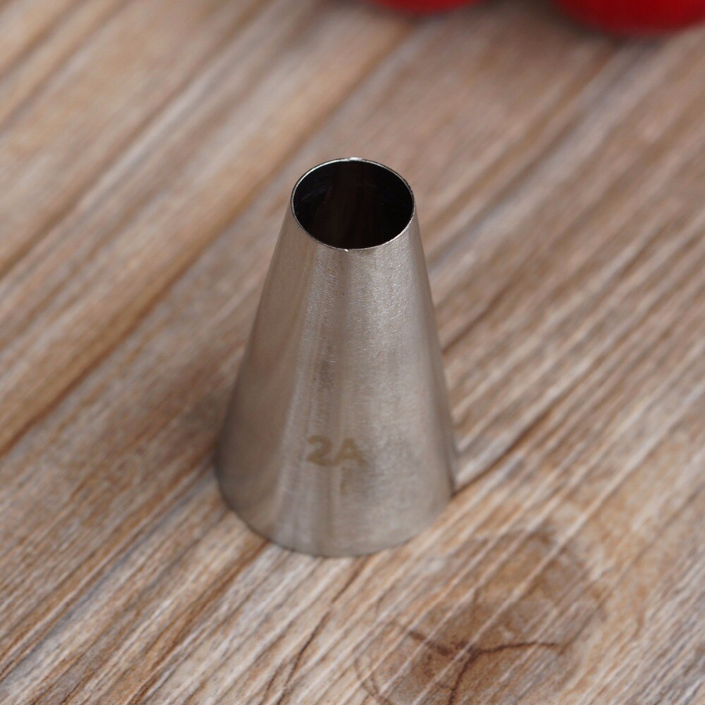 #2A Round Cake Nozzles Pastry Tips Cup Cake Cream Decorating Tool Stainless Steel Cupcake Cookie Piping Nozzle DIY Macaroon