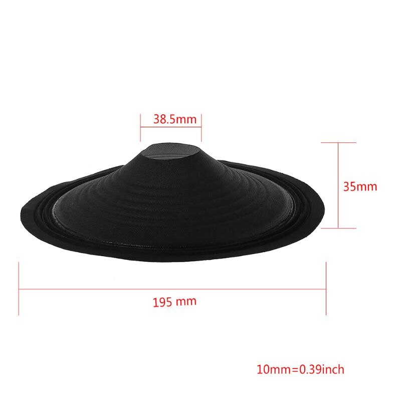 Lautsprecher Papier 8 &quot;Kegel Becken Trommel 3 Falten Linie Tuch Seite Ader Tieftöner Zubehör