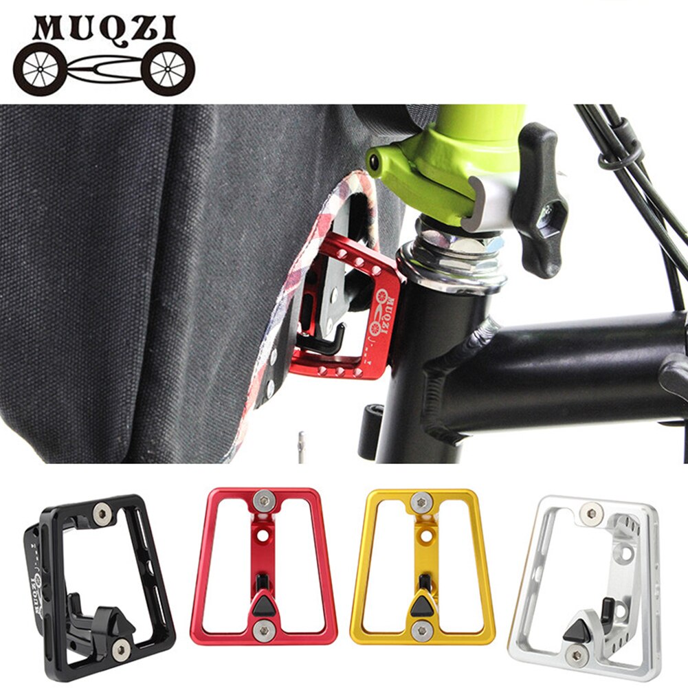 Voordrager Blok Tas Beugel Fiets Houder Draagbare Waterdichte Fietsen Elementen Voor Muqz Brompton Vouwfiets