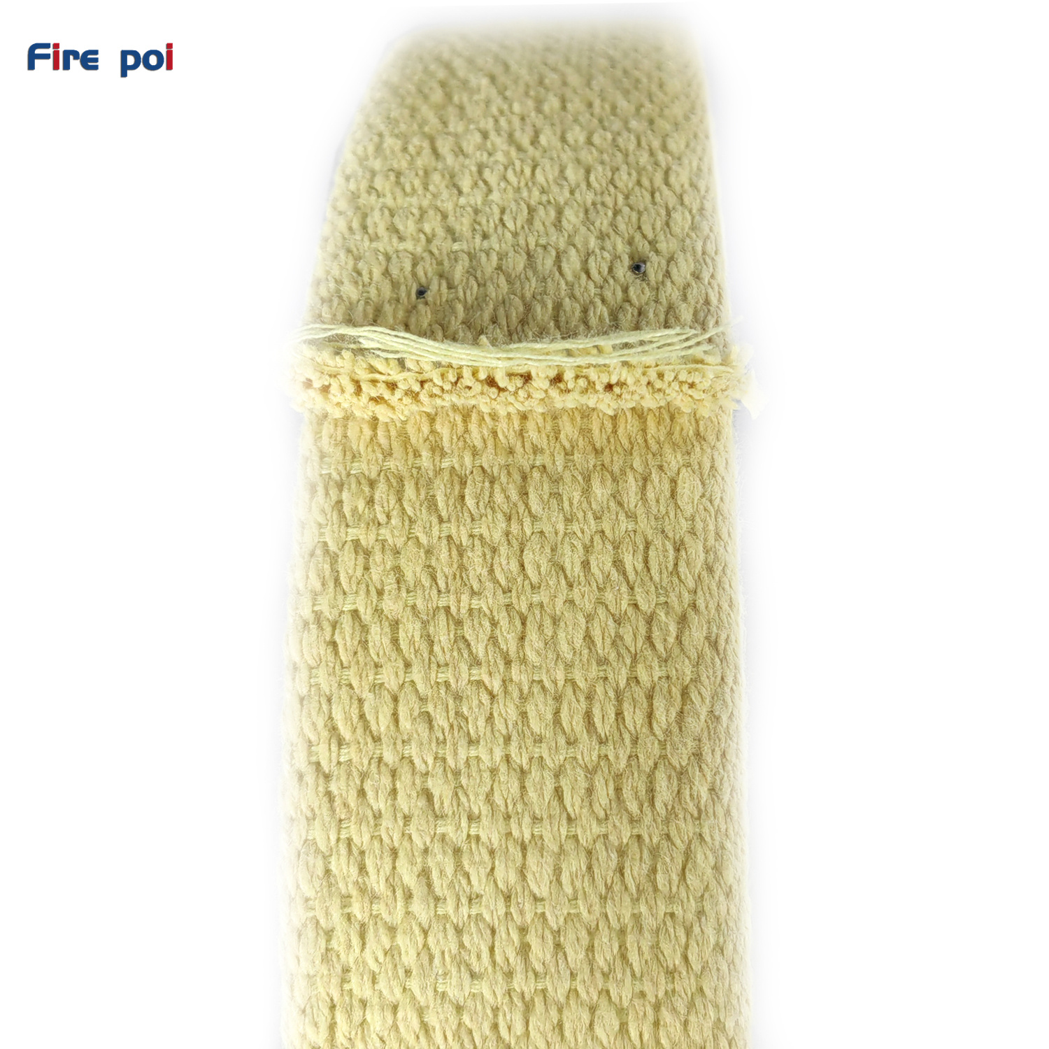 Mecha plana de Kevlar de 3mm de espesor de 50mm de ancho de cinta de utilería artística de flujo de fuego resistente a altas temperaturas, mecha plana de Kevlar 100% pura de 2 pulgadas