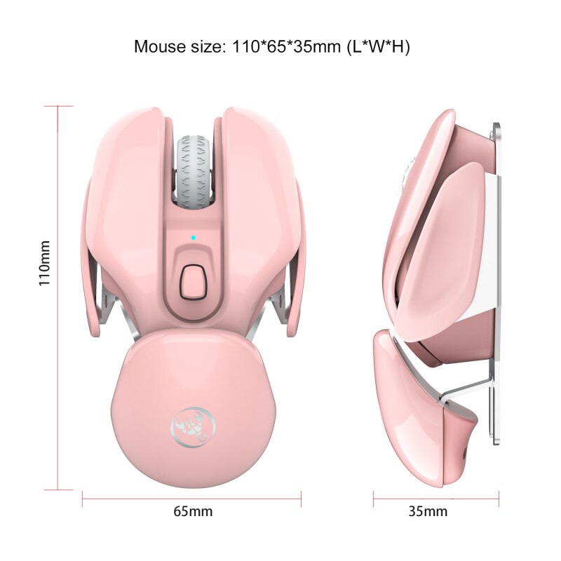 Bezprzewodowa mysz Bluetooth RGB ładowalna mysz bezprzewodowa komputerowa cicha mysz ergonomiczna mysz do gier na laptopa