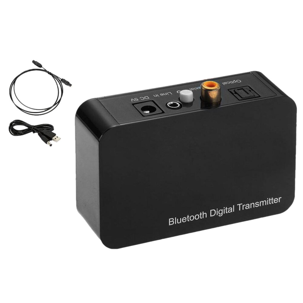 Transmisor y emisor de Audio óptico para auriculares de TV, Aux 3,5mm, Bluetooth