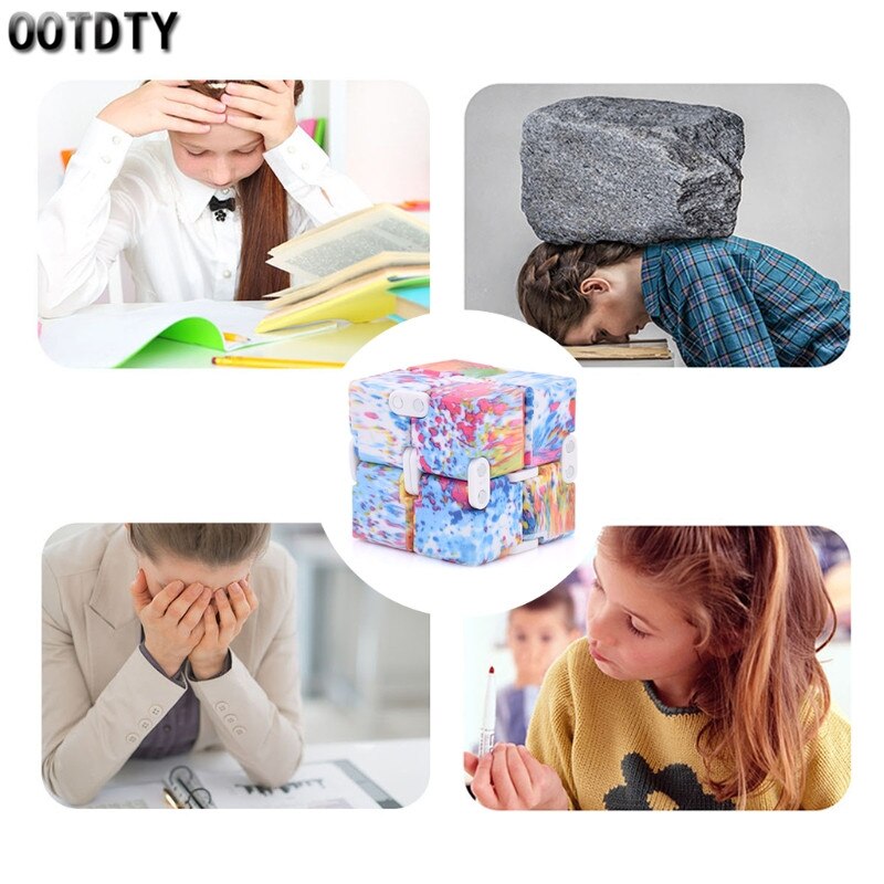 1Pc Stress Infinity Magische Kubus Angst Hand Speelgoed Angst Relief Speelgoed Set Miniatuur Speelgoed Overdrukventiel Kits