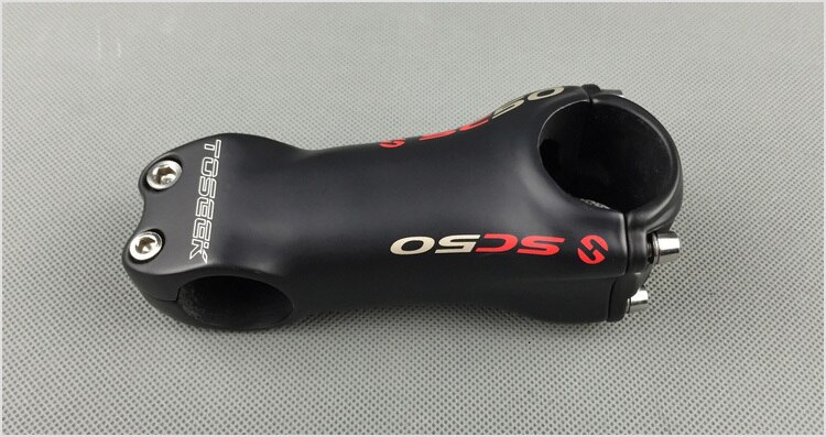 TOSEEK SC50 Full Carbon Fiber Bike Stem Mountain Road Bicycle Stems 6/17 Degree 31.8*70/80/90/100/110/120/130mm Bike Parts: 6 Degrees 100mm