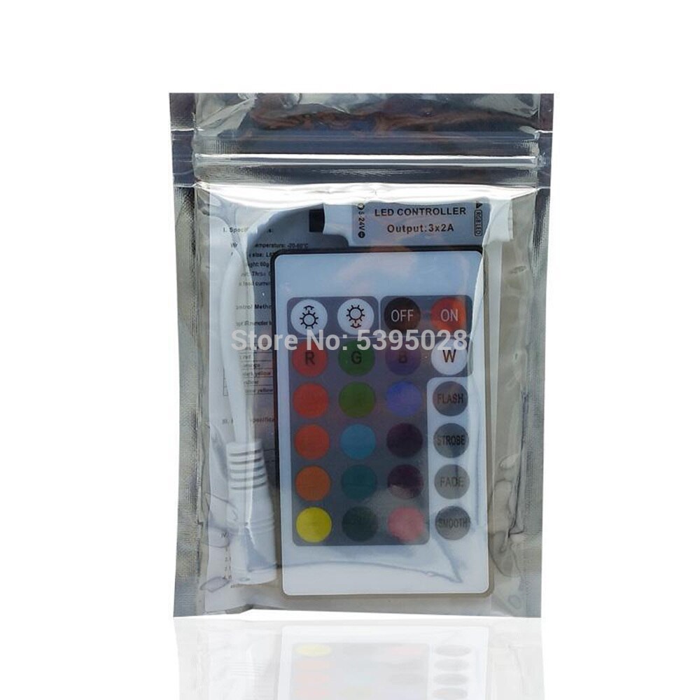 Led controller ir rgb trådløs mini controller til rgb 3528 5050 led strip lys dæmper  dc12v