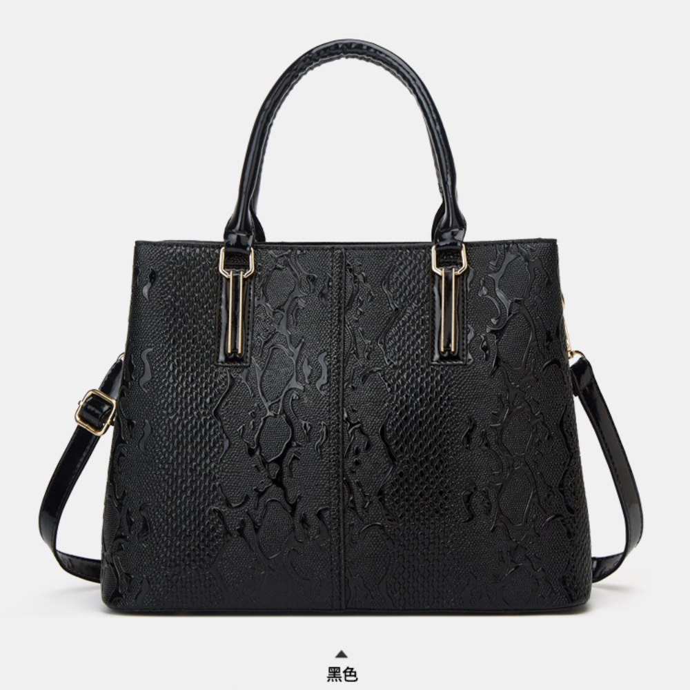 Modetrend Handtas Met Krokodillenprint En Handtassen Voor Dames Met Grote Capaciteit: Beige