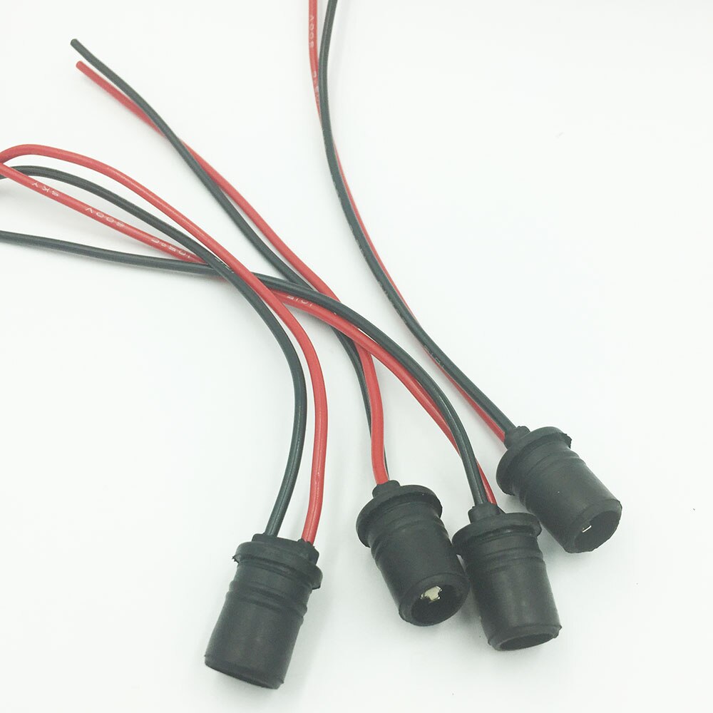 50 stk  t10 stik læselys plade lampe dør instrumentbræt lys ledning  t10 adapter stik sort auto pære fatning universal