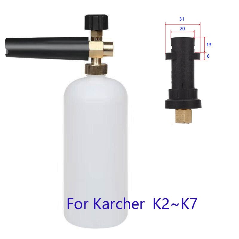 Jabón de alta presión, espuma para nieve, generador para Karcher/Hitachi/Teaxs/Robinzon, lavador de coche: Karcher