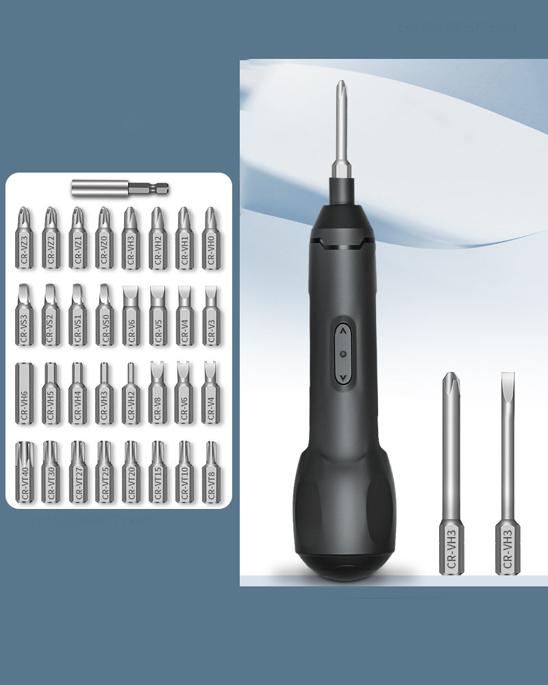 Xiaomi Electric Screwdriver Rechargeable Multifunction Cordless Electric Screwdrivers Manual and Automatic Mini Power Tool Set: Red