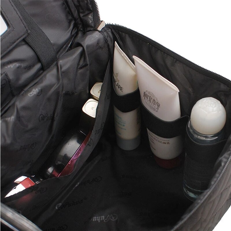 neceser Bolsa de cosméticos para mujer bolsa de maquillaje de alta capacidad impermeable de alta estuche maquillaje plegable organizador de viaje bolsa de maquillaje bolsa de belleza neceser mujer