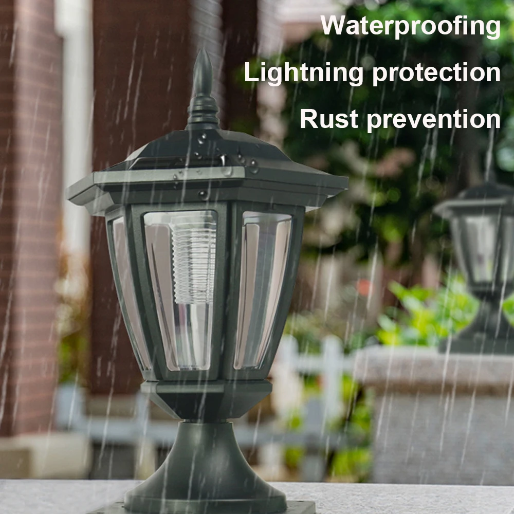 2 stk. solcellelampe til hegn,  ip65 udendørs solcellelamper til havedekoration, porthegn, væg, gårdsplads, solcellelampe til sommerhus