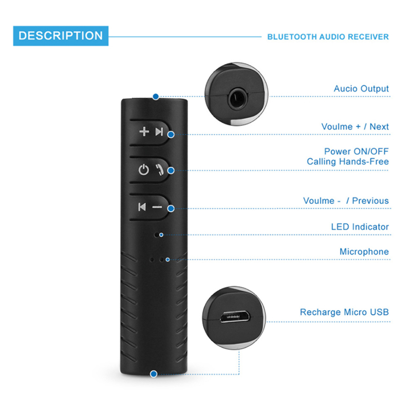 Bluetooth Ontvanger Draadloze Audio Adapter Bluetooth Transmitter Car Kit Bluetooth Aux Aux Ontvanger