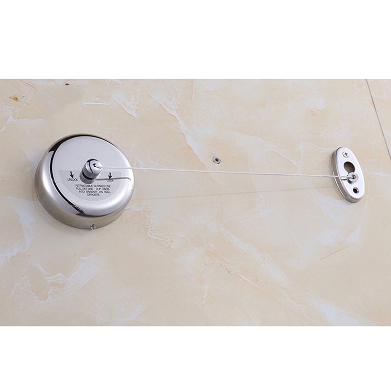 2.8M Retractable Clothesline Clothes Line Dryer Washing Rope Rack for Bathroom