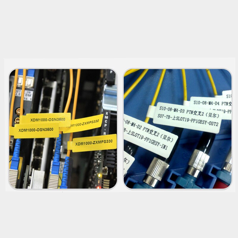 Label Tape for Niimbot D11/D61 - Communication & Network Cable Labels - Compatible Printer Tape