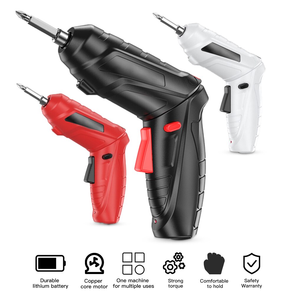 Vastar 47/16/3pcs/set Mini Electric Screwdriver USB 2-Speed Household Electric Screwdriver Drill for Door Assembly Power Tools