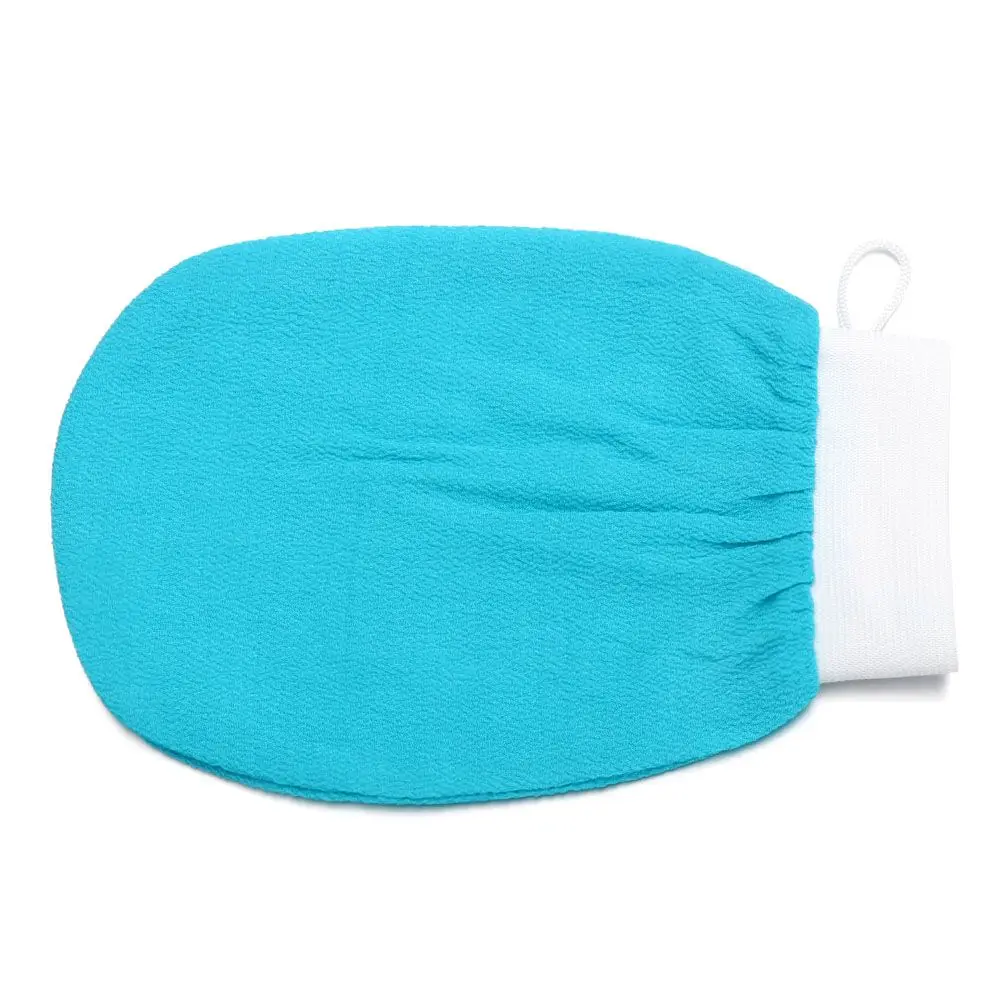 Gant de gIslande à fréquence de frottement pour le corps, bain pour éplucher, gants extensibles pour la peau, douche, brosse Linge, serviette, mousse, massage, livres, 1 pièce: Clair