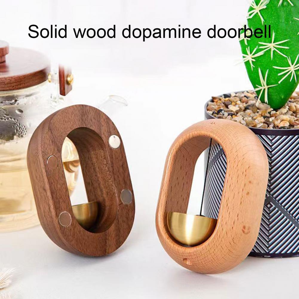 Holz Durcheinander Ladenbesitzer Glocke Lauter Tonne Haustür Hängende Glocke Windspiel Magnetische Türöffnung Türklingel Heimdekoration