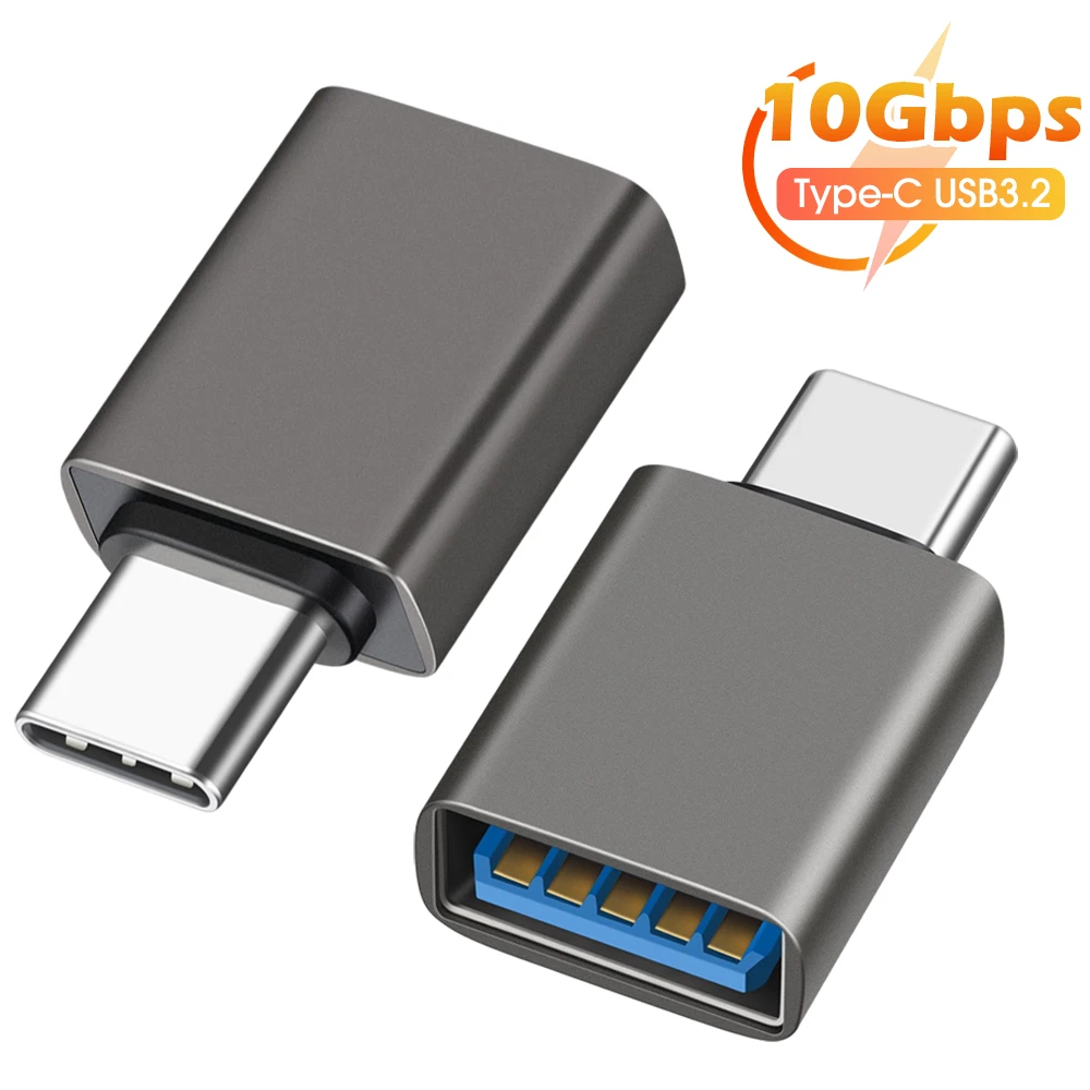 OTG Type-C Male To USB 3.2 Female Mobile Phone Adapters for Cellphone USB Flash Disk Mouse Keyboard Fast Transmission Converters