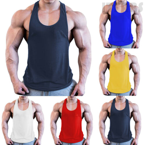 Gym Mannen Spier Mouwloos Shirt Tank Top Bodybuilding Sport Fitness Workout Vest