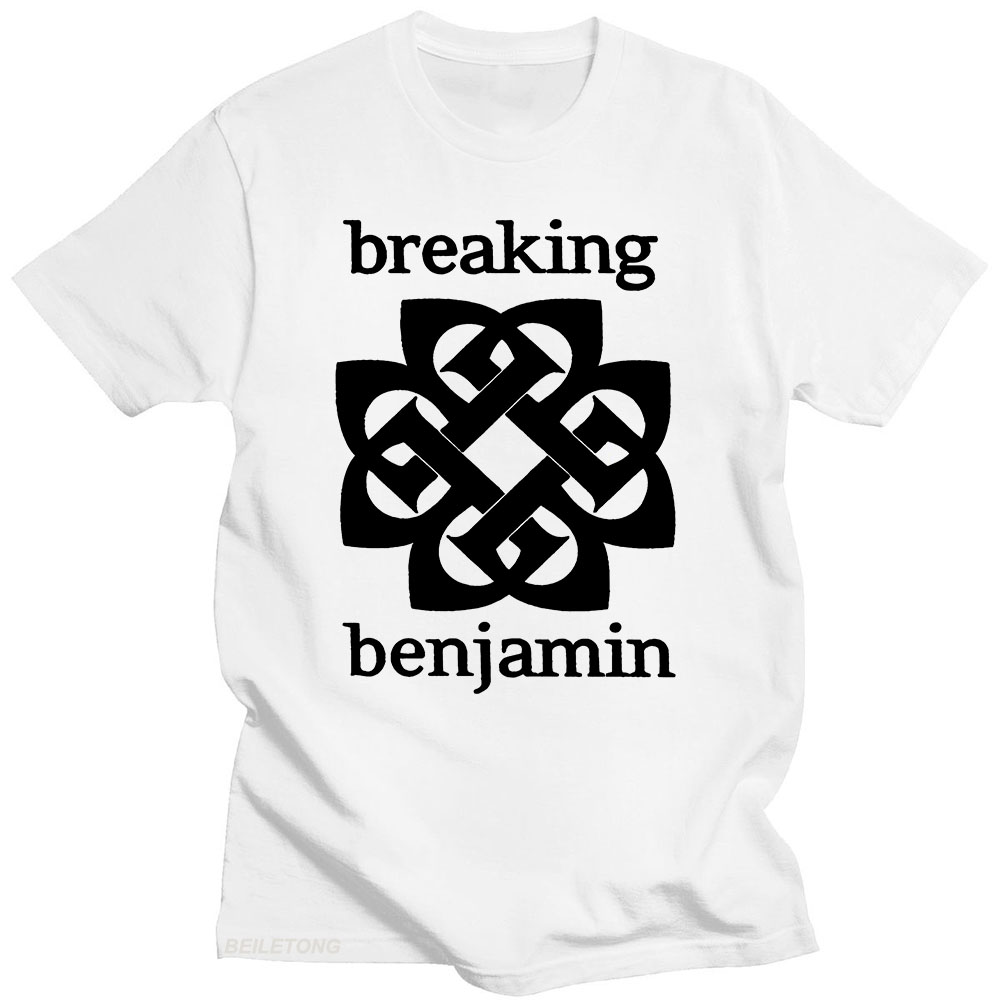 Breaking benjamin t-shirt med grafisk tryk, hiphop, vintage, bomuld, kortærmet, gotisk t-shirt, unisex t-shirts: Xl / Brun