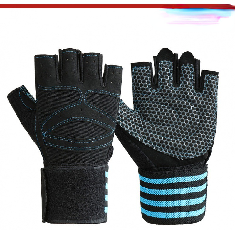 Luvas de ginásio fitness luvas de levantamento de peso musculação treinamento esportes treino ciclismo esportes luvas de treino masculino feminino m/l/xl