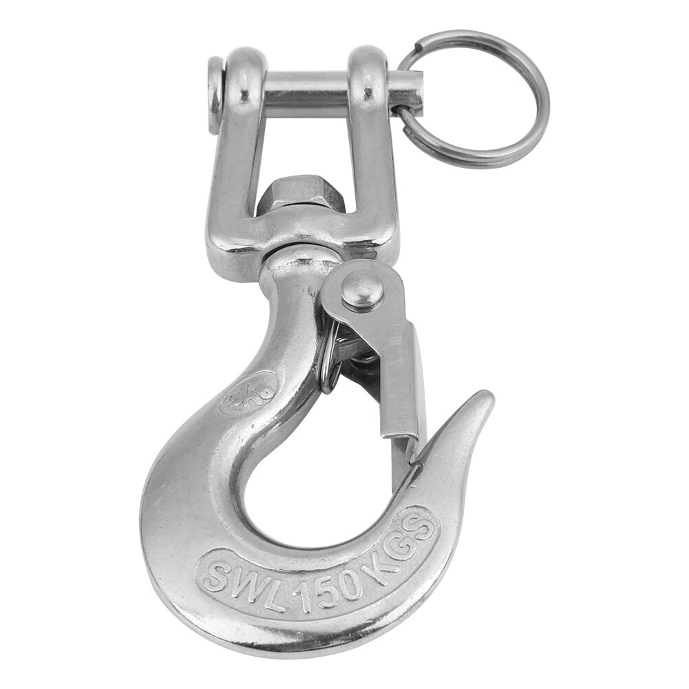 304 Stainless Steel Swivel Eye Clevis Lifting Chain Snap Hook 350KG Working Load Limit Fit For Project Hoisting Machinery