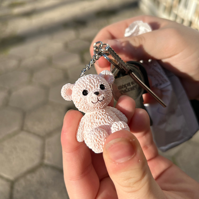 Cartoon Hars Beer Pop Sleutelhanger Vrouwen Mannen Leuke Anime Teddy Sleutelhanger Op Tas Auto Trinket Sieraden Bruiloft Meisjes