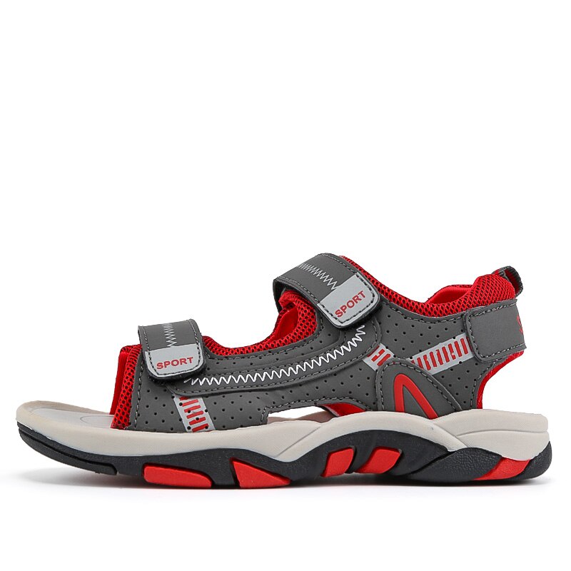 Garçons Sandales Enfants Sandales Enfants Chaussures découpes En Caoutchouc Chaussures En Cuir À Bout Ouvert Respirant Décontracté Garçon Sandale Vert Rouge